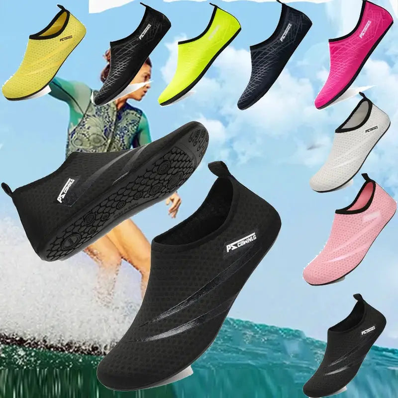 AquaStride Barefoot Water Sports Shoes Quick Dry Slip On For Men And Women Breathable Lightweight Swim Footwear