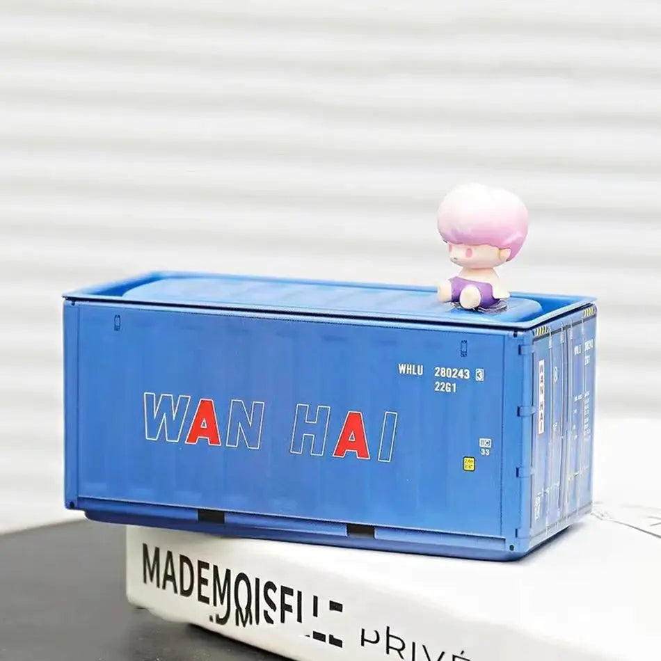 Mini Iron Storage Box Miniature Desktop Organizer Sea Freight Container Design Creative Decoration For Collectors Gift