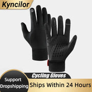 Winter Outdoor Running Gloves For Men And Women Warm Full Finger Touchscreen Sports Gloves For Outdoor Fitness