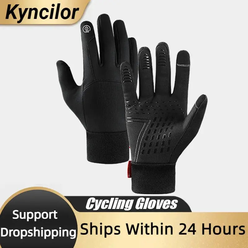 Winter Outdoor Running Gloves For Men And Women Warm Full Finger Touchscreen Sports Gloves For Outdoor Fitness