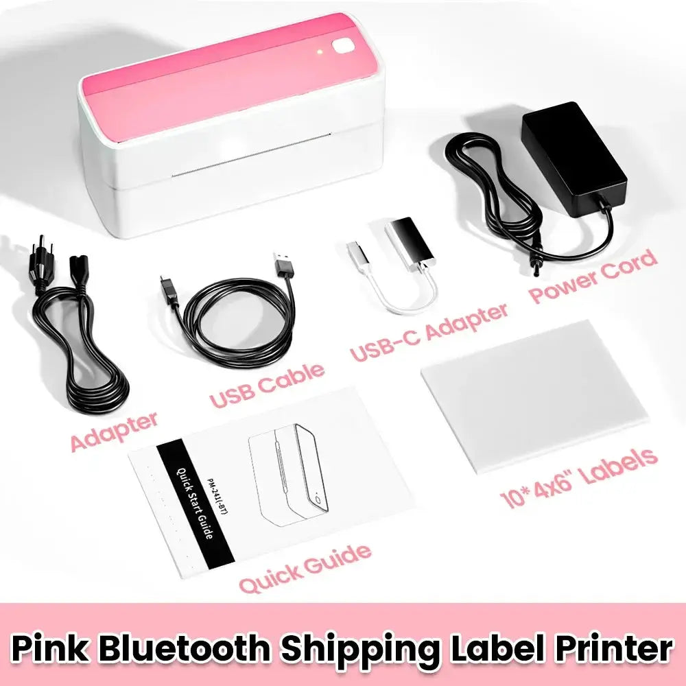 Phomemo 241 Bluetooth Thermal Label Printer 4x6 for iPhone Android Mac