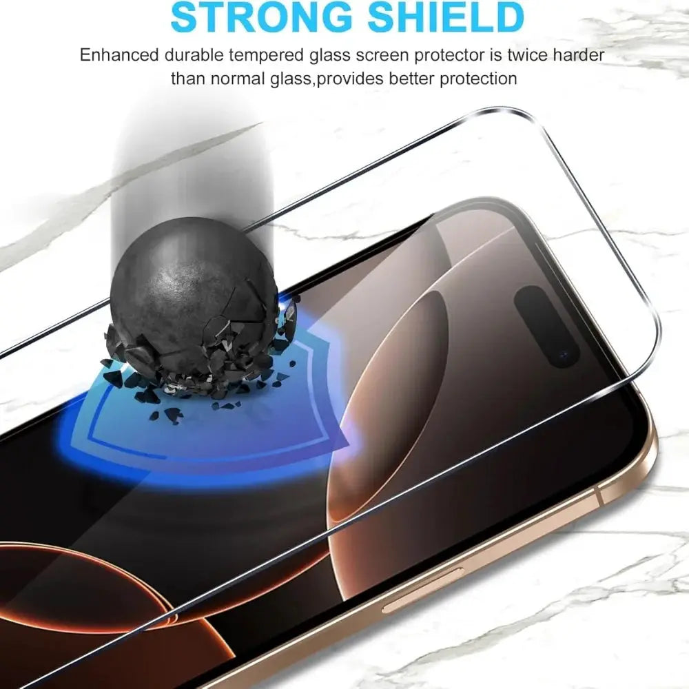 NovaShield HD Tempered Glass Screen Protector Pack 1 To 5 For iPhone 11 To 17 Pro Max Crystal Clear Sensitive Touch