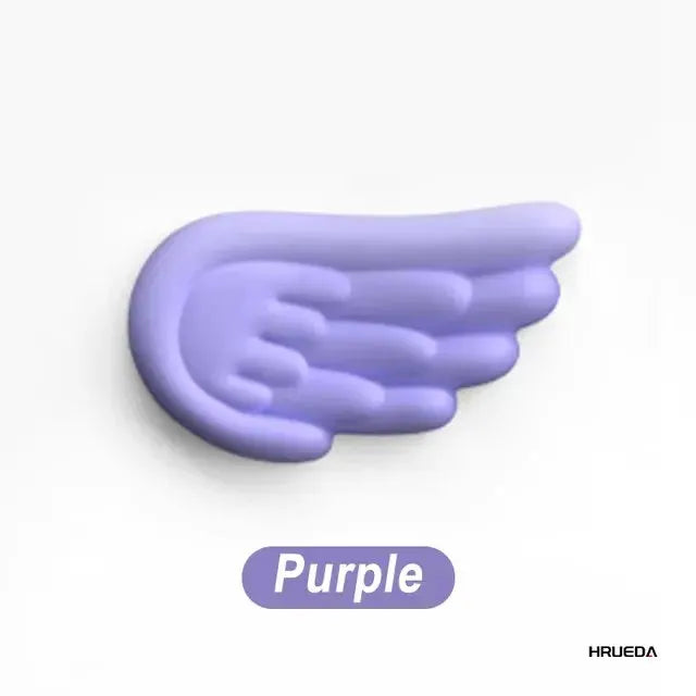 Angel Wing Memory Foam Wrist Rest and Mouse Pad Set for Keyboard and Laptop Ergonomic Non Slip Comfort