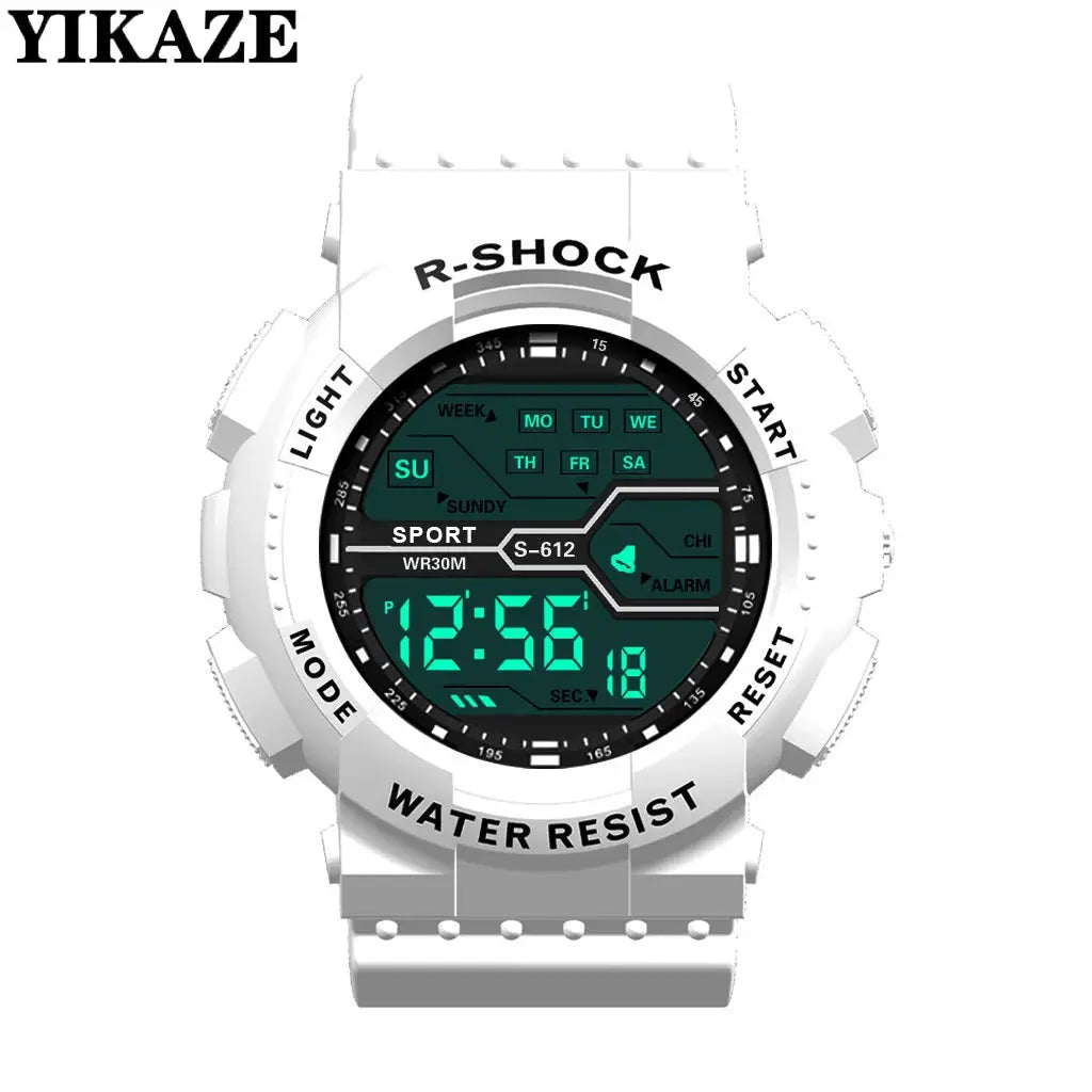 Summit Gear Outdoor Sport Mens Watch Multifunction Large Screen LED Display Waterproof Military Digital Wristwatch