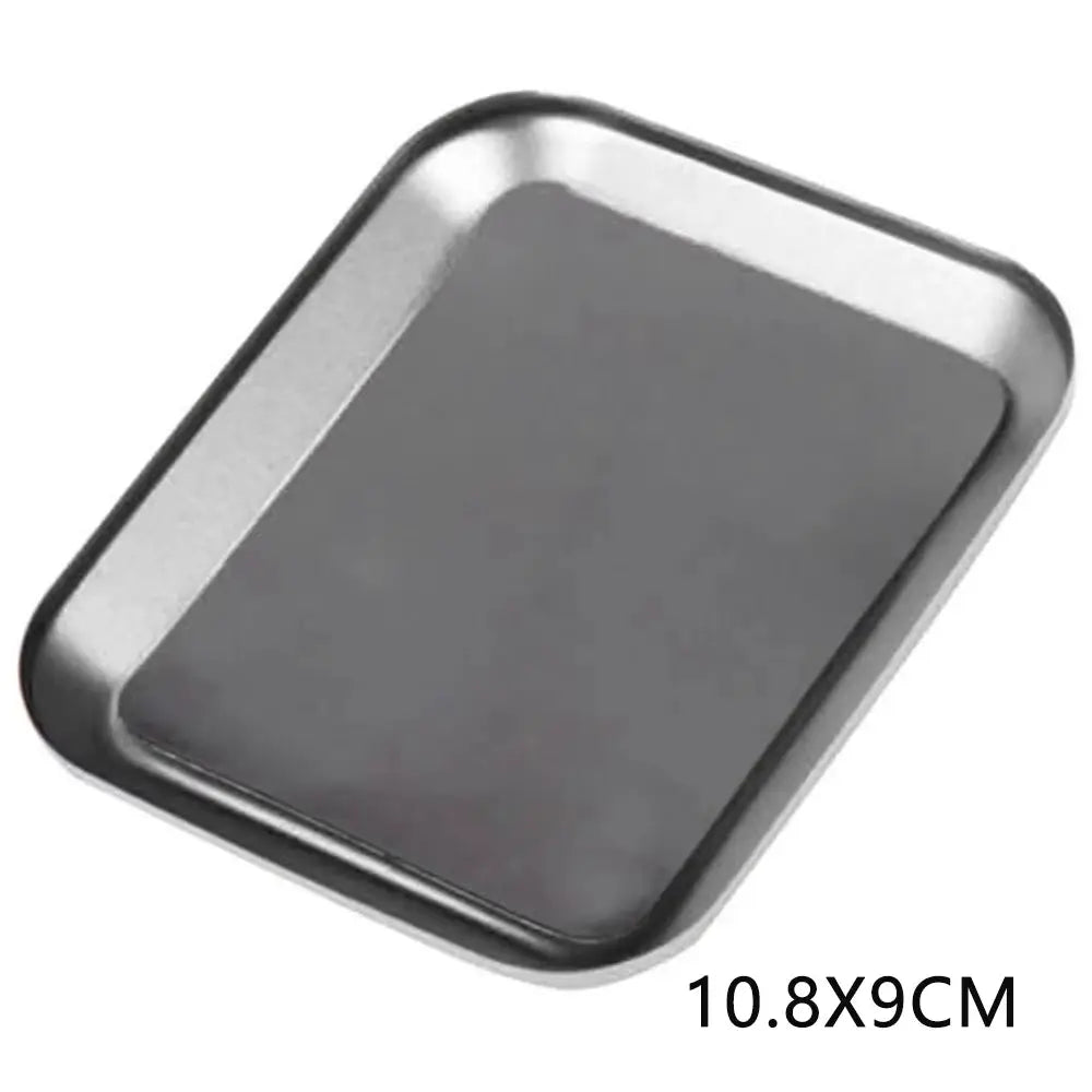 CNC Aluminium Magnetic Screw Tray 98x98x11mm For RC Car Boat Airplane Models Nut And Gasket Storage Tool