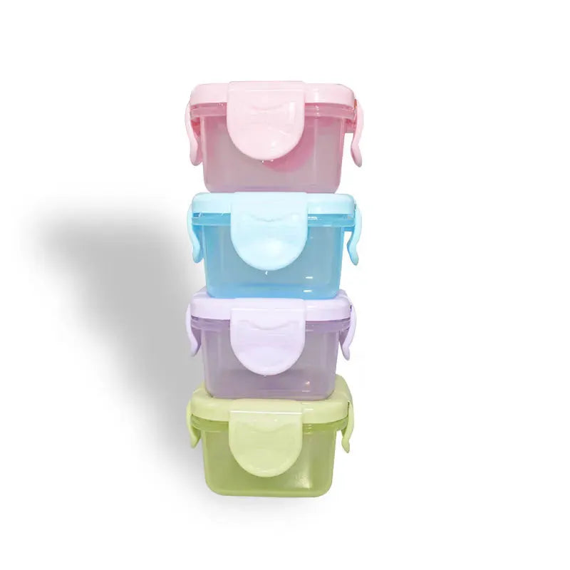 SmartSeal Mini Food Storage Containers Set With Leakproof Lids For Airtight Freshness On The Go