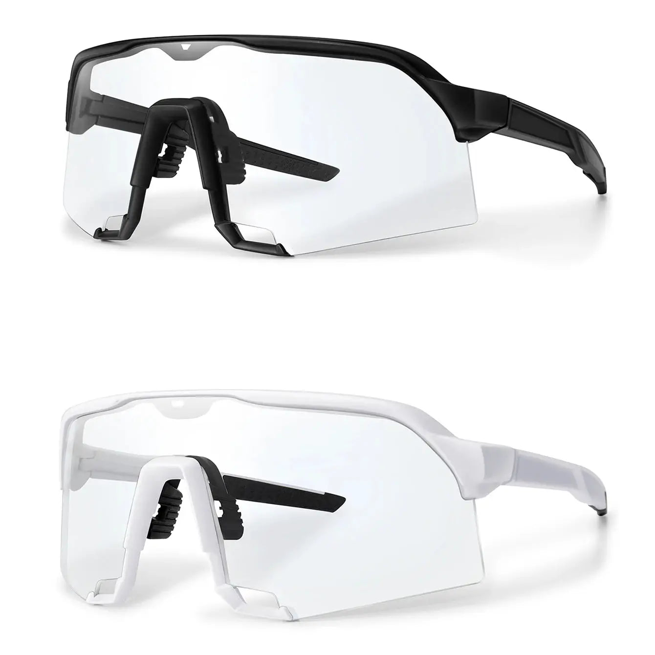 OptiView Photochromic Cycling Sunglasses For Men And Women Auto Tint All Light Conditions Windproof Oversized Eyewear