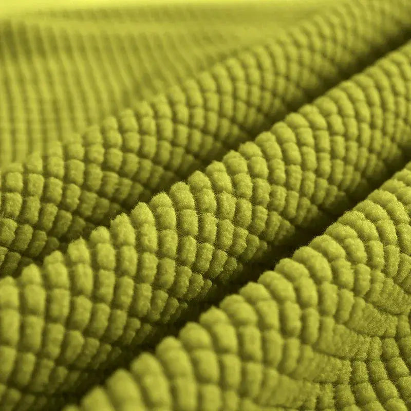 Simples Market olive-green polar fleece bed headboard cover, thick elastic, solid long back textile for home textiles