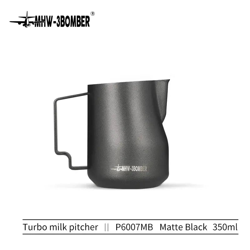 MHW3BOMBER Turbo Milk Frothing Pitcher 350ml 450ml Stainless Steel Professional Home Barista Kitchen Accessory