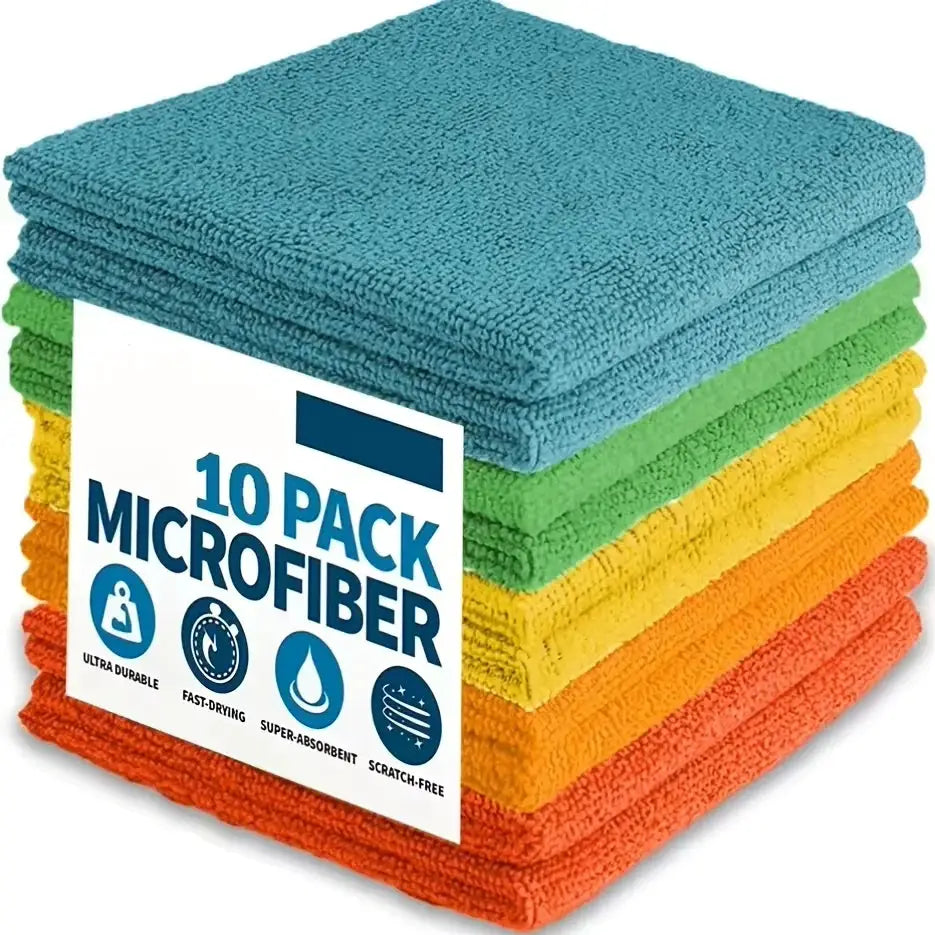 BrightHome Microfiber Cleaning Cloth Set 20 10 5 3 Pieces Ultra Absorbent Eco Friendly Kitchen And Bathroom Towels