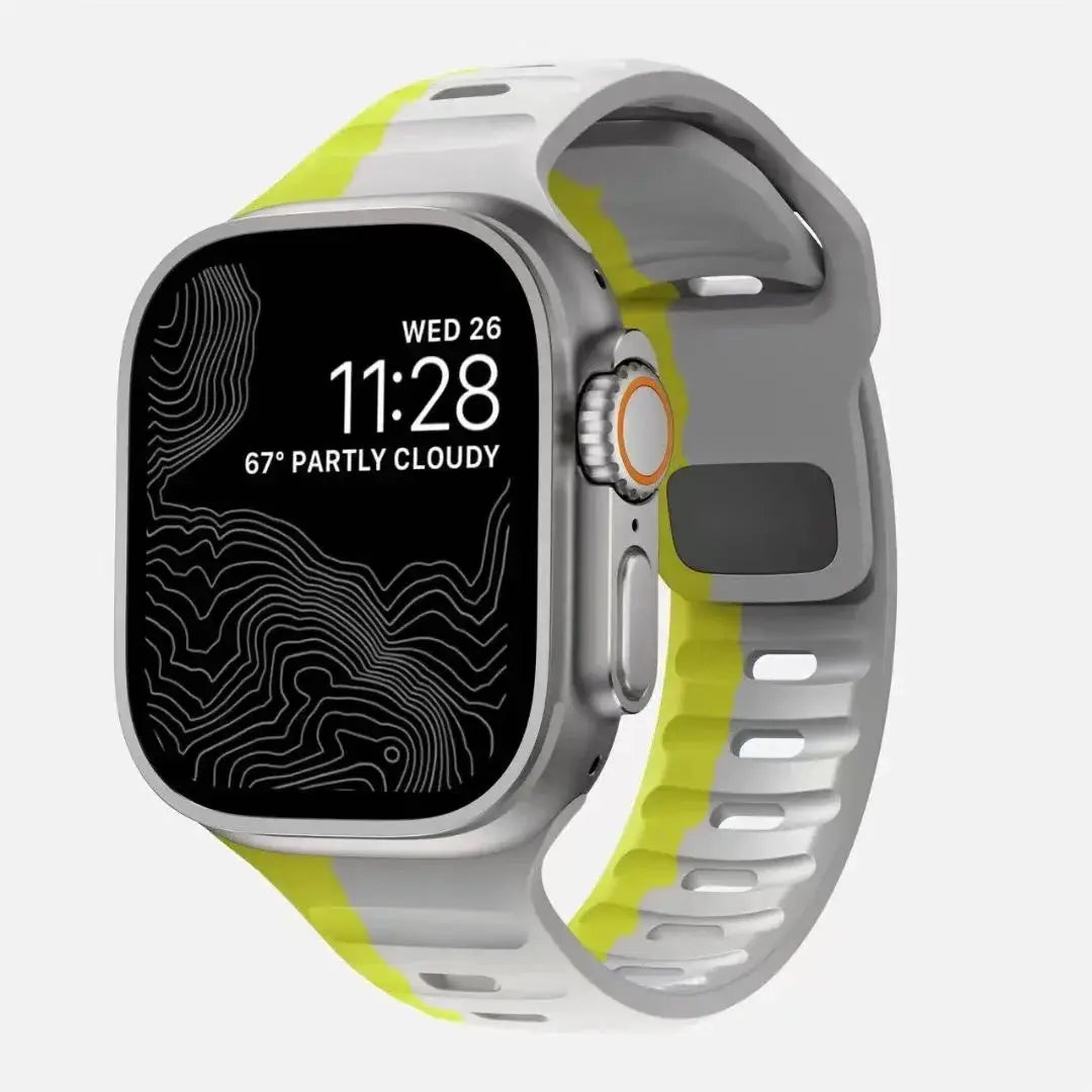 Strap For Apple Watch Band 49mm 44mm 45mm 41mm 40mm 42mm 38mm Soft Silicone sport Bracelet iwatch Serise 8 7 SE 6 5 9 Ultra 49mm