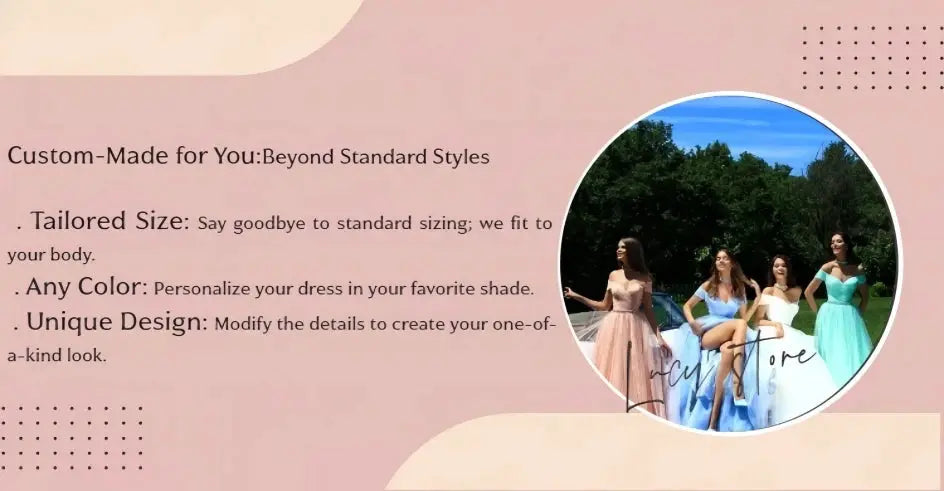 Lucy Customized Evening Dress A Line Gown for Special Occasions