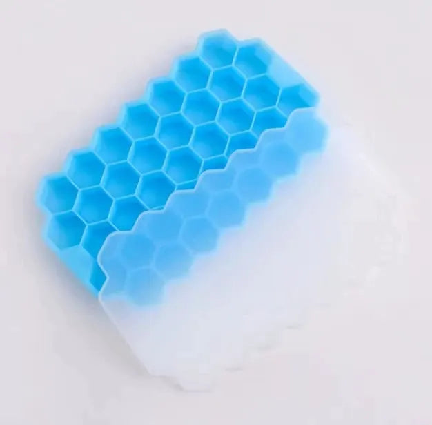 37 Cavity Silicone Ice Cube Mold Reusable BPA Free With Lids DIY Popsicle Mold Ice Tray For Ice Cubes