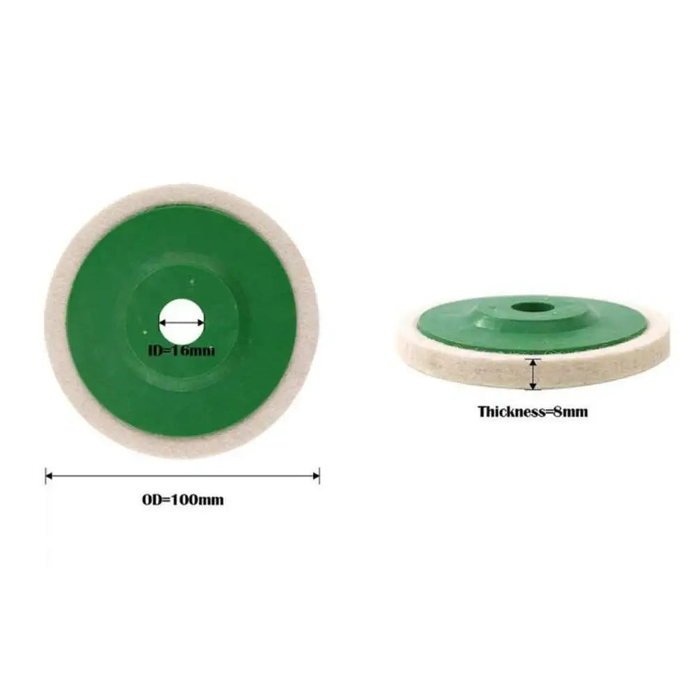 3 10 12 Pcs Wool Polishing Wheels Set for Angle Grinder Accessories Felt Polishing Discs Grinding Pads