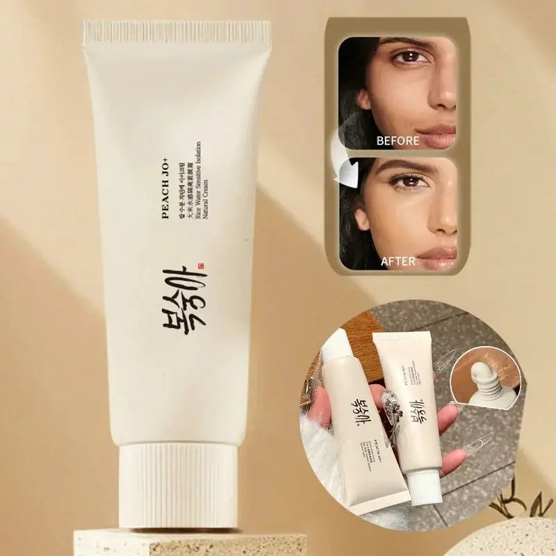 Korean Rice Extract Cream SPF50 Plus Hydrating Concealer for Brightening and Evening Skin Tone Lightweight Long Lasting