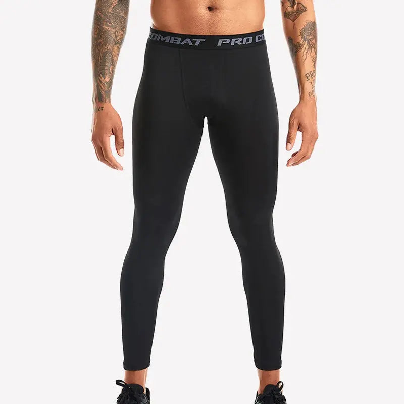New Men's Compression Pants Leggings Running Training Quick Dry Fitness Jogging Workout Trousers