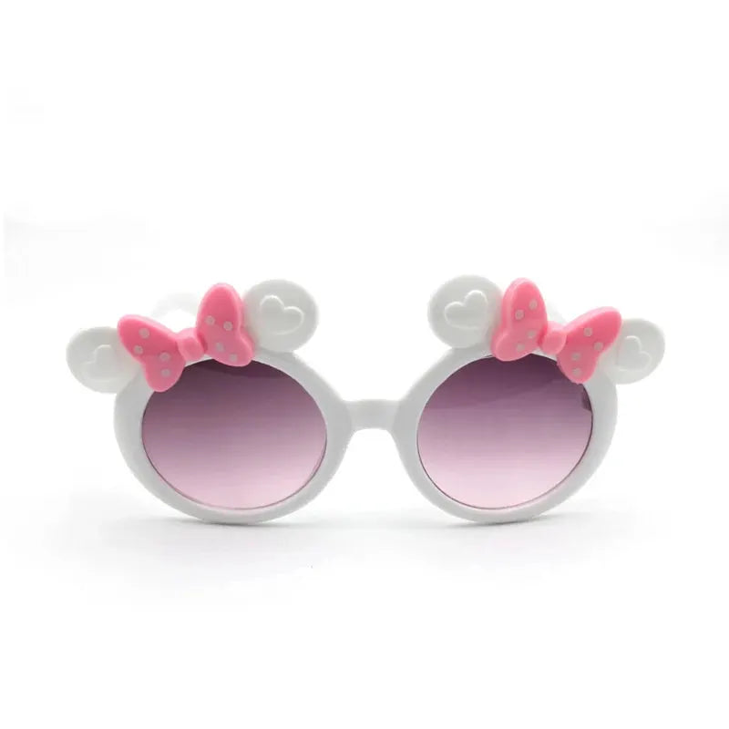 UV400 Cartoon Sunglasses For Kids Boys Girls Lightweight Plastic Frame Sun Protection Outdoor Shades