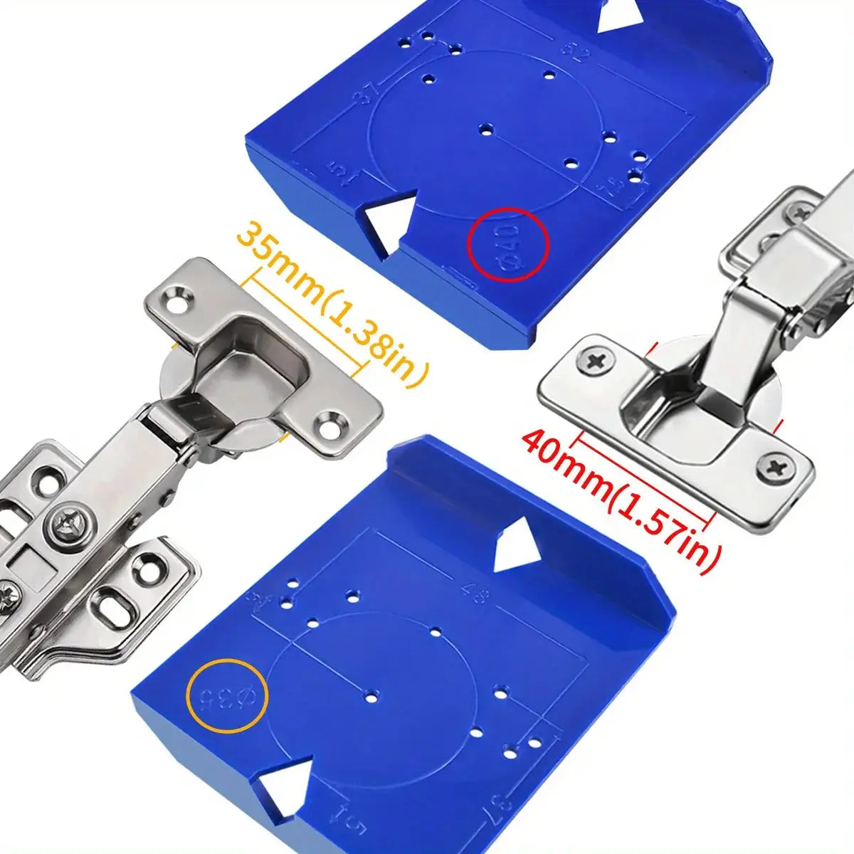 35mm And 40mm Hinge Drilling Locator For Cabinet Doors Punching Positioning Ruler Template Carpentry Installation Tool