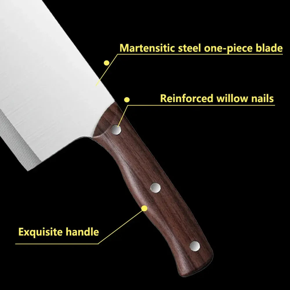 ChefForge Multi Function Kitchen Cleaver With Sharp Durable Stainless Steel Blade For Precision Slicing And Chopping