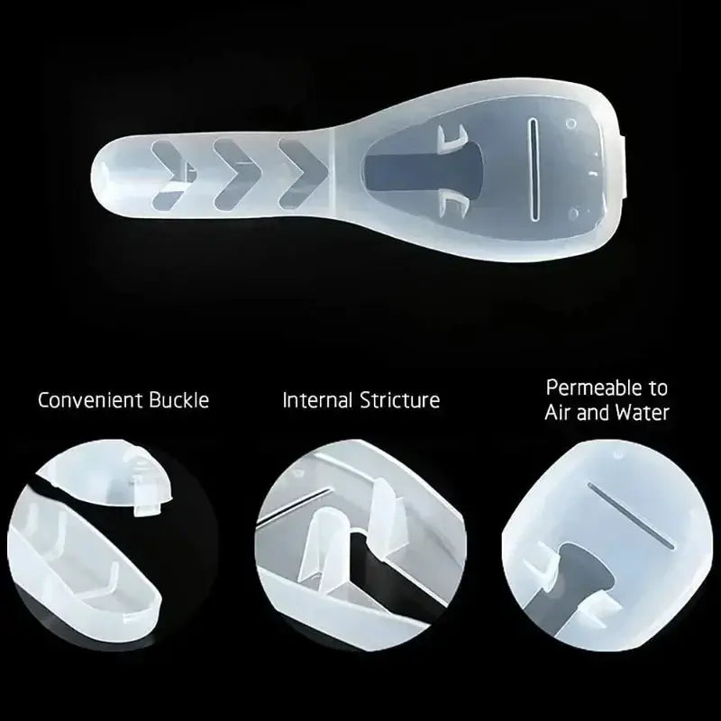 1pc portable razor protector case, translucent plastic, travel-friendly, Simples Market