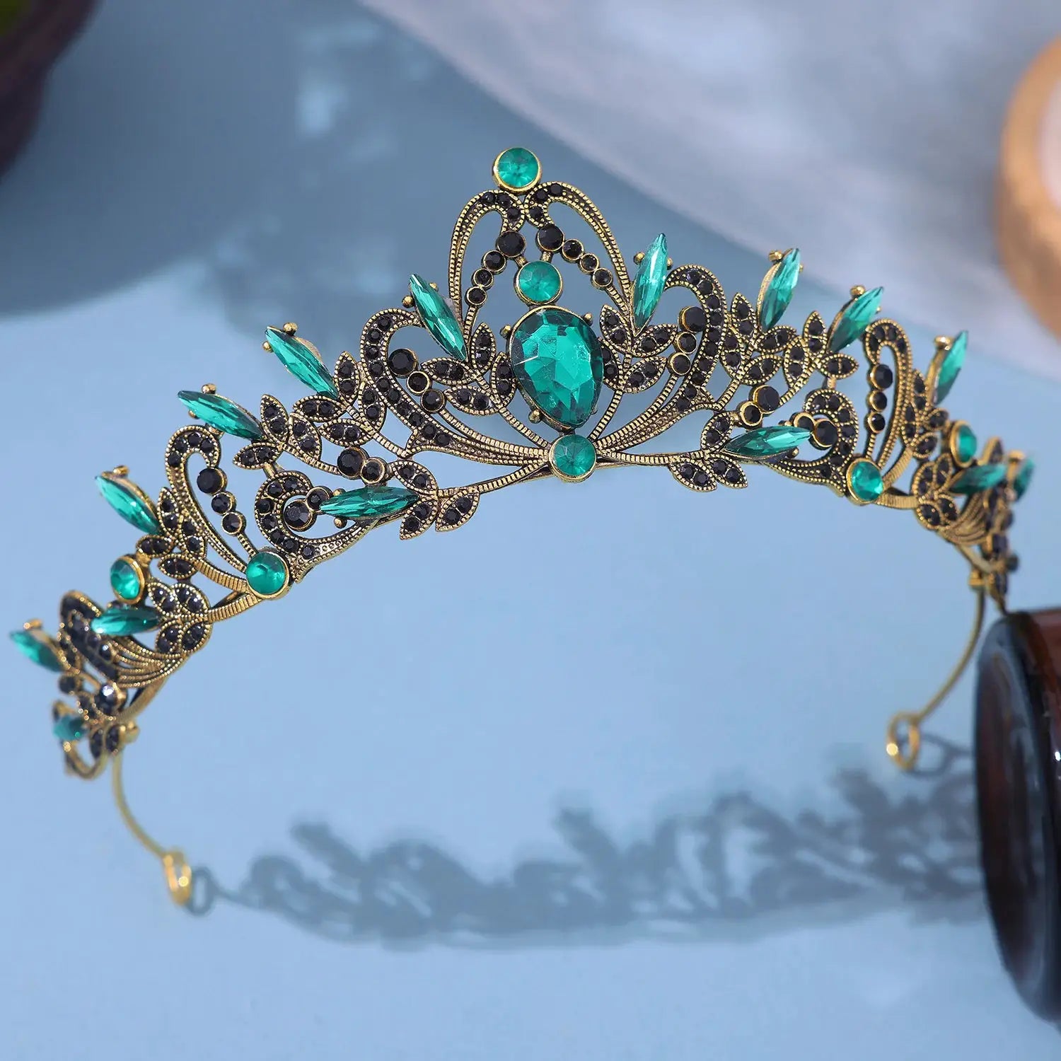 Purple Bridal Headwear Crystal Crown For Women Grand Party Tiara Wedding And Birthday Accessory