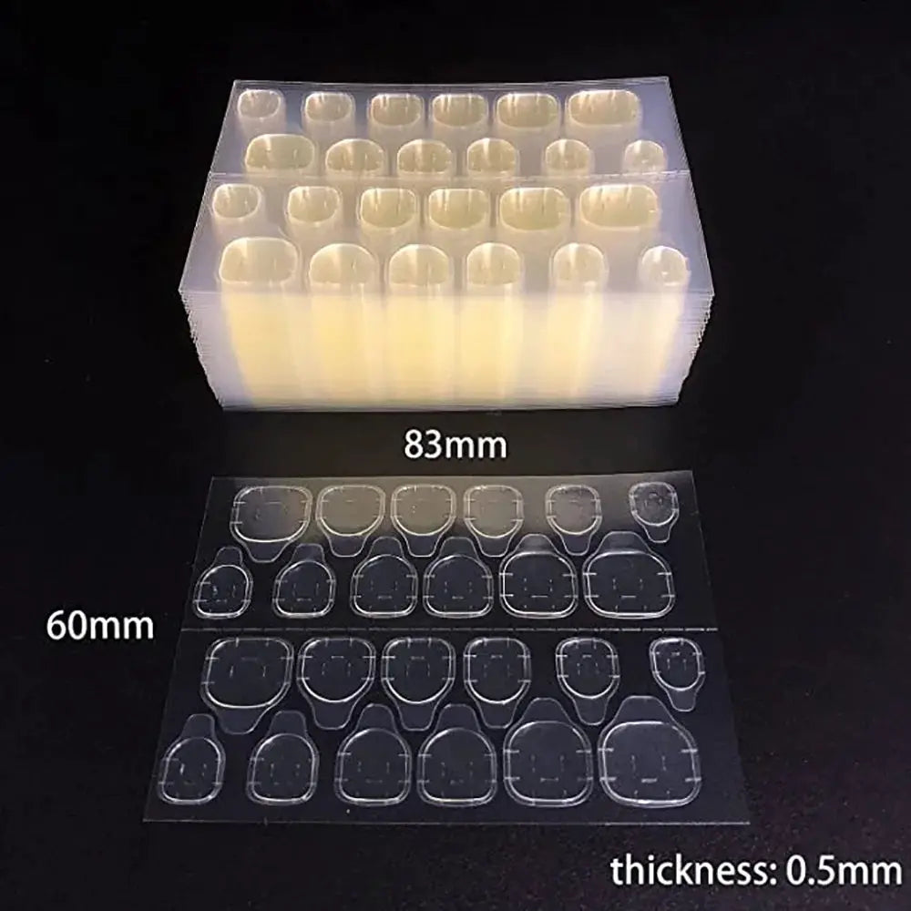 Double Sided Nail Glue Sticker Adhesive Tabs For Fake Nails Waterproof Breathable