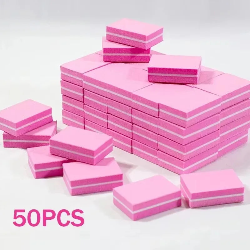 10 To 100 Pcs Mini Buffing Sanding Files Block For Manicure Pedicure Nail Art Buffer Polish Tools