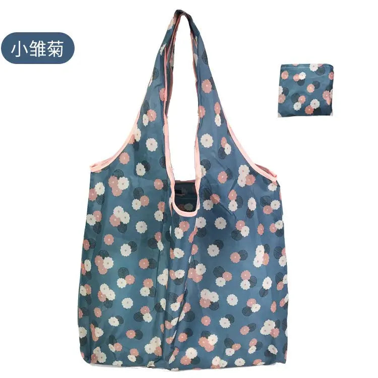 EcoCarry Large Foldable Reusable Tote Bag Made From 190T Polyester For Grocery Shopping Beach Storage