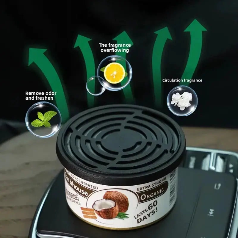 Canned Wood Block Car Air Freshener Odor Eliminator Long Lasting Aromatherapy For Auto Home Wardrobe Deodorant