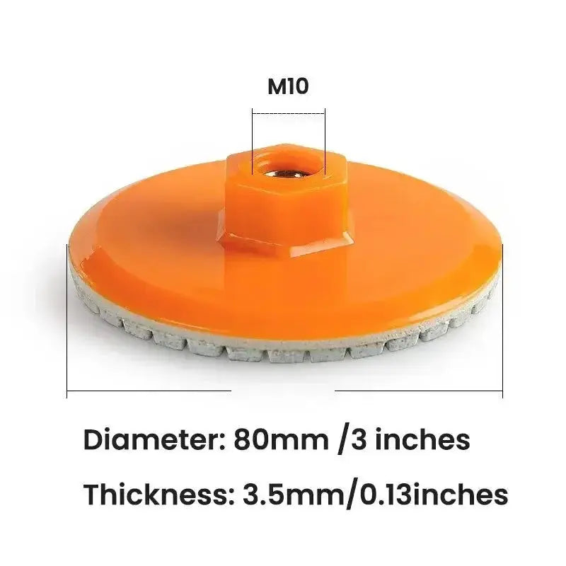 80mm Ceramic Tile Trimming Polishing Disc for Angle Grinder Dry Polishing Marble Quartz Stone Chamfering Edge