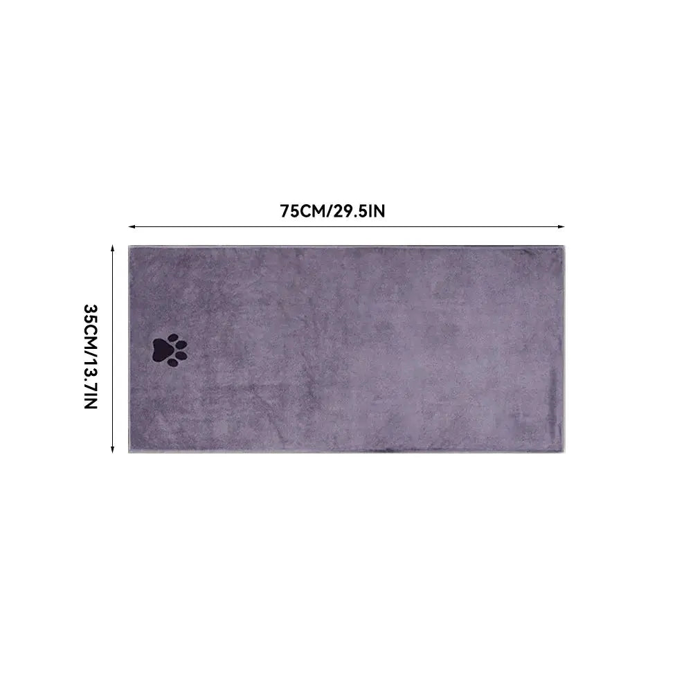 Three Size Options Microfiber Pet Bath Towel Embroidered Super Soft Absorbent for Cats and Dogs Grooming Supplies