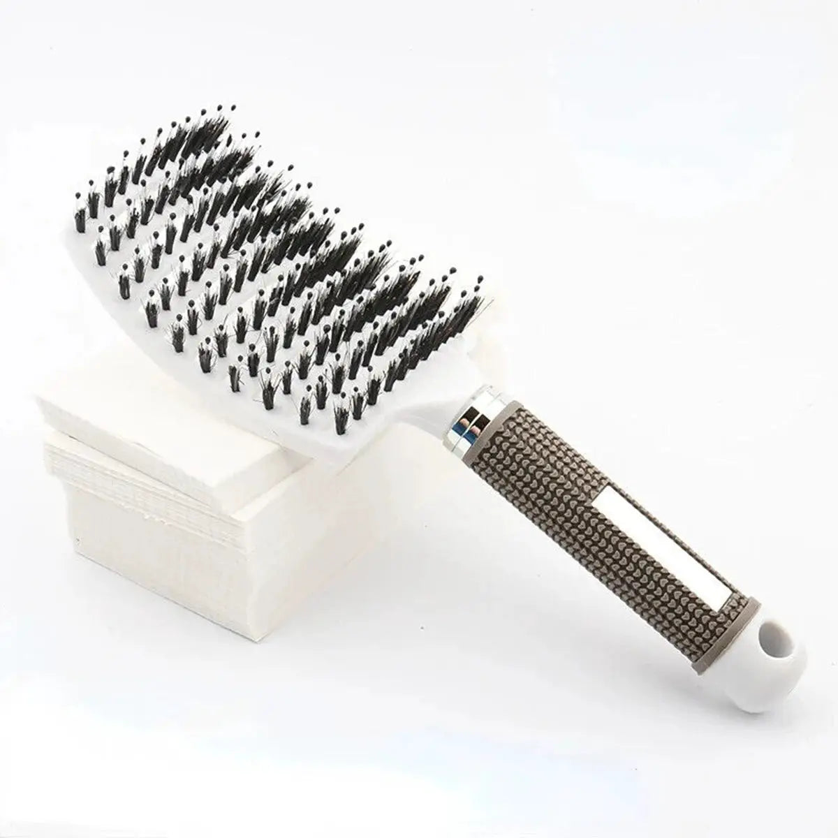 Hair Brush With Scalp Massage Comb Boar Bristle Nylon Detangling For Wet Curly Hair Women Hairdressing Styling Tool