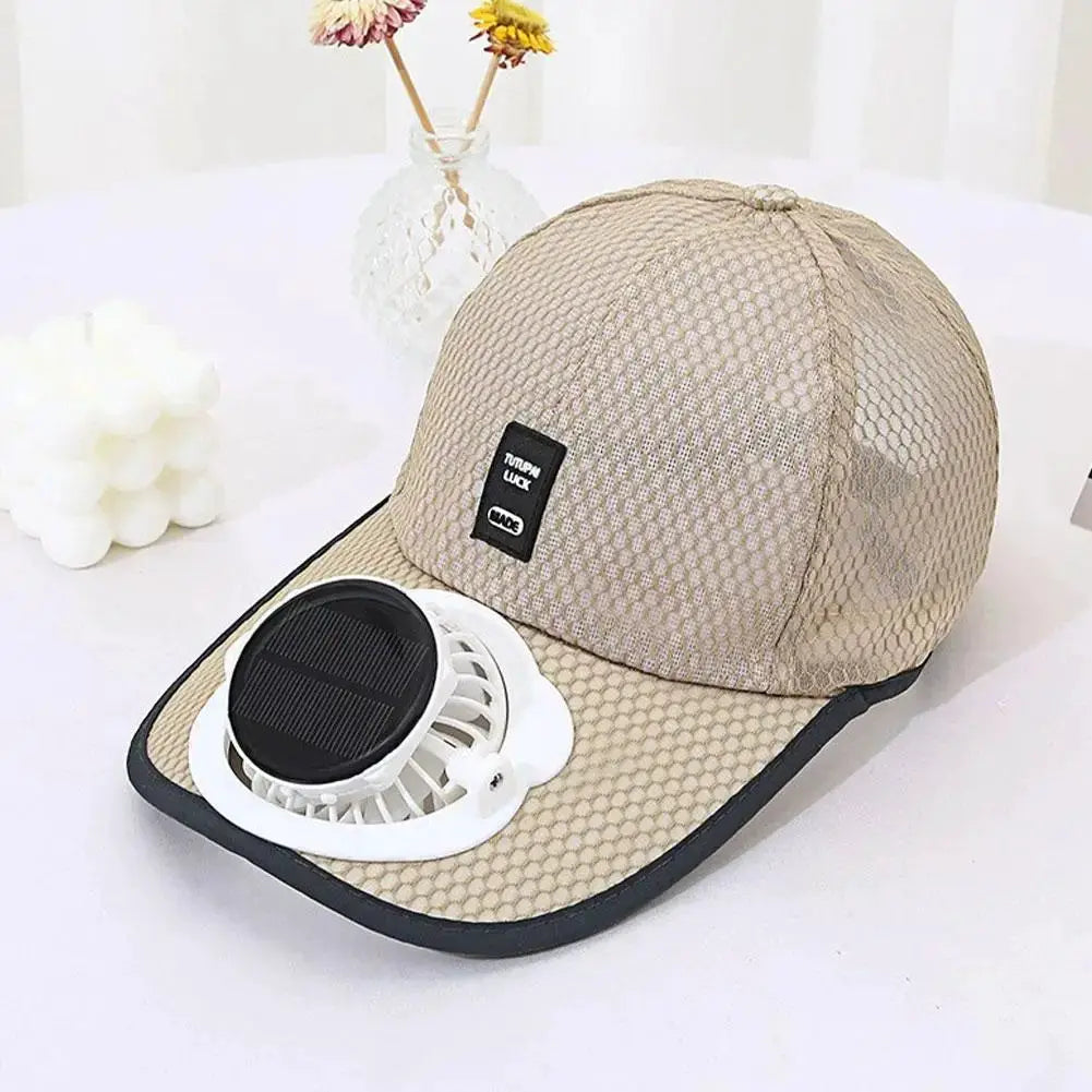 Breathable Sun Hat With Solar Powered Fan Usb Charging Outdoor Sun Protection Sunshade Baseball Cap