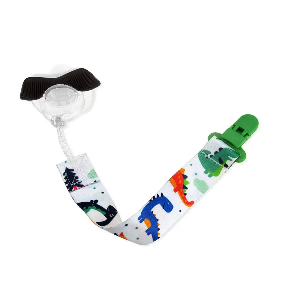 Three Piece Baby Pacifier Clip Set Personalized Cartoon Print Clip Nipple Holder For Baby Safe Plastic Nylon