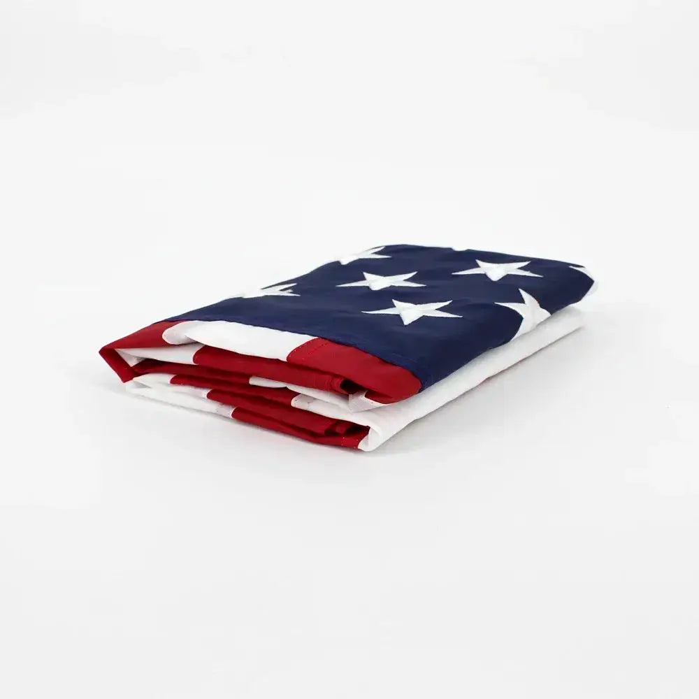 Heavy Duty 3x5 Foot Nylon US Flag With Embroidered Stars And Stripes