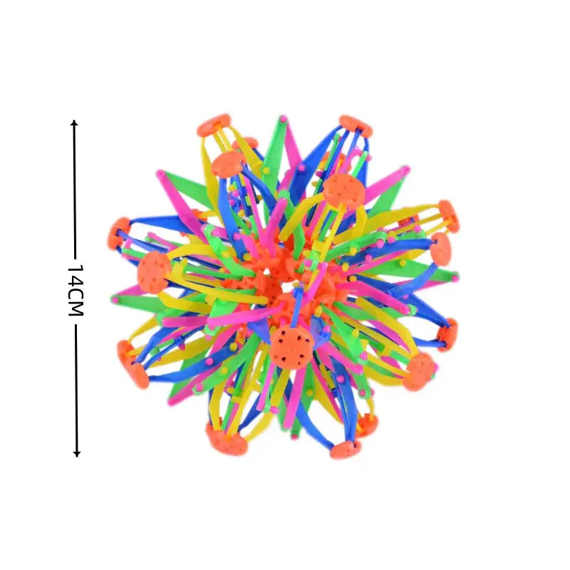 Magic Telescopic Ball Flower Ball Throwing Toy For Kids Outdoor Play And Parent Child Interaction Fun