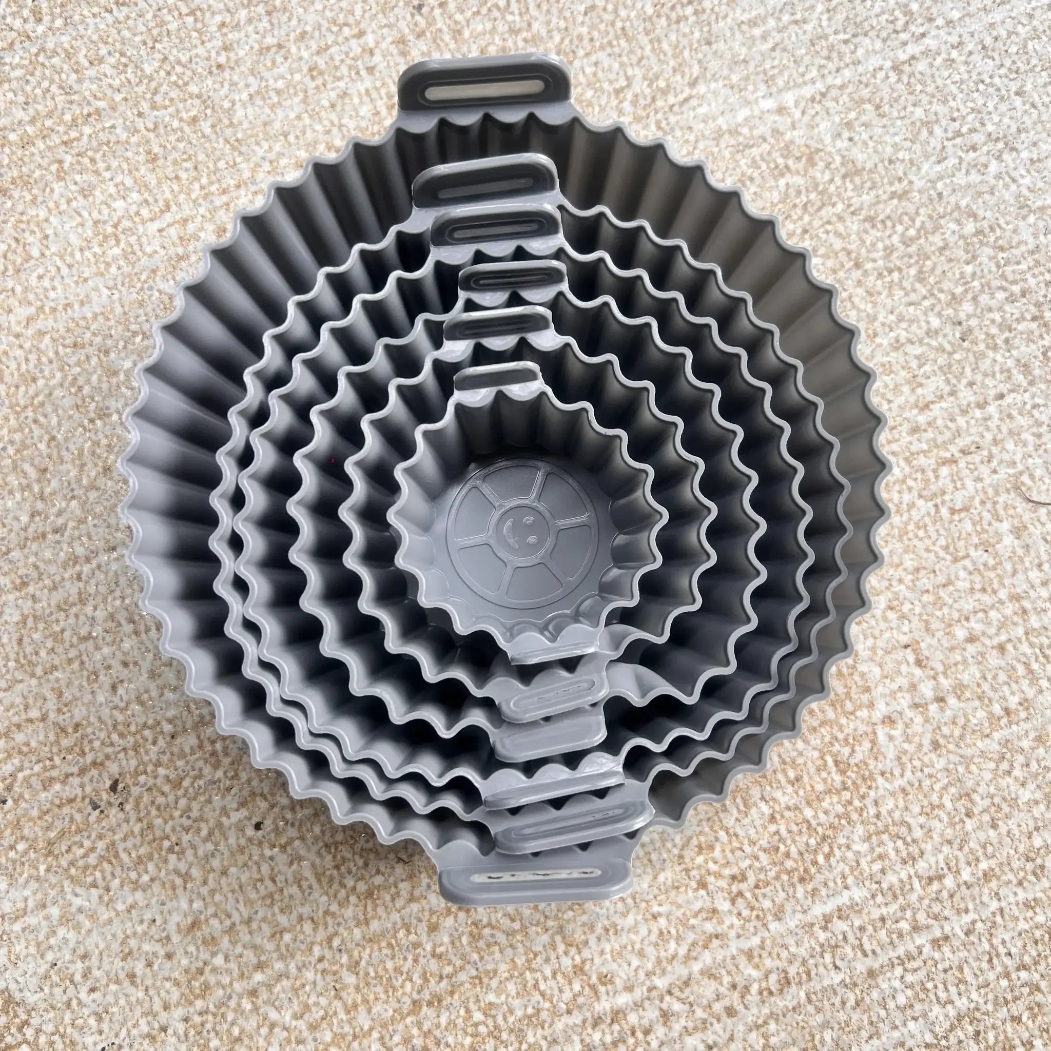 6 Piece Air Fryer Mats Silicone Nonstick Dishwasher Safe Dual Texture For Crispy Steam Cooking At 450F