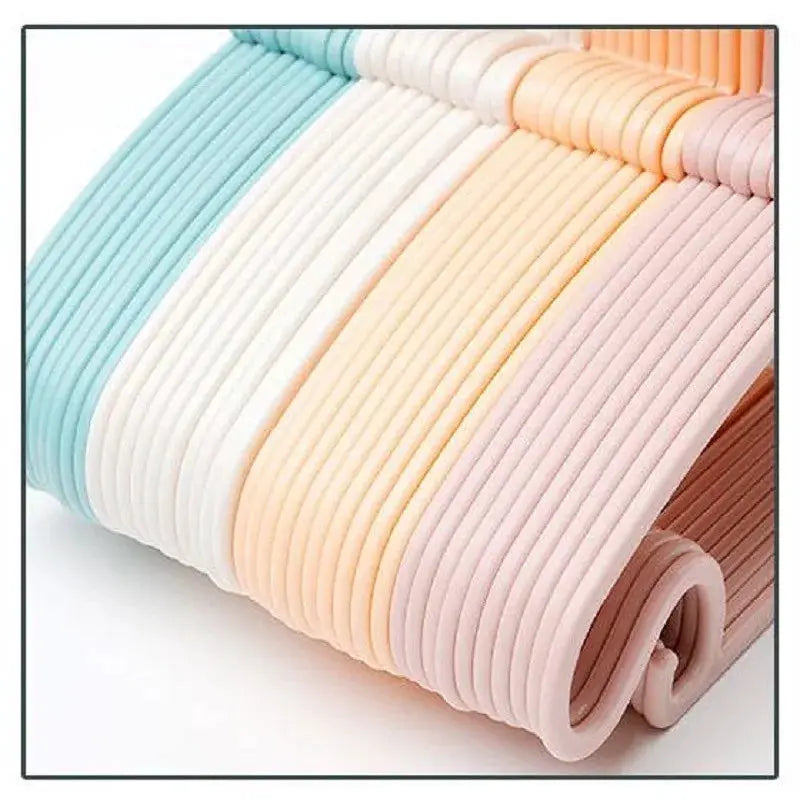Baby clothes hangers set in pastel plastic, windproof, for towels/scarves, 5/10/20pcs