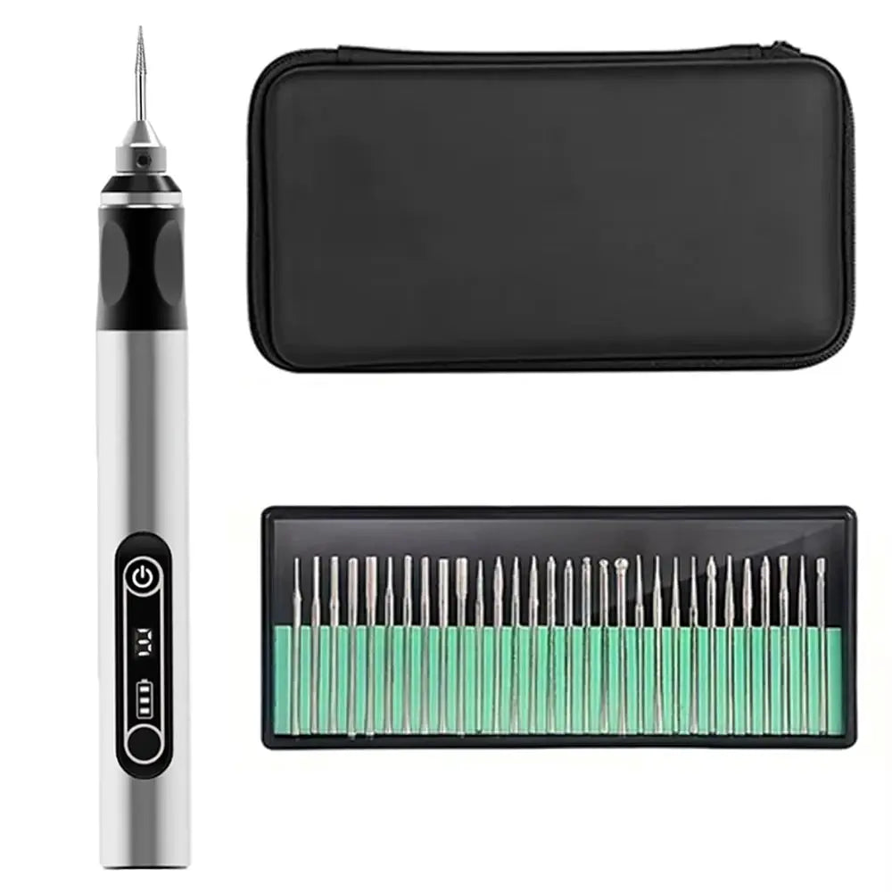 JANGKLIFE USB Cordless Rotary Tool Kit Engraving Pen For Jewelry Metal Glass Wood DIY Mini Wireless Drill