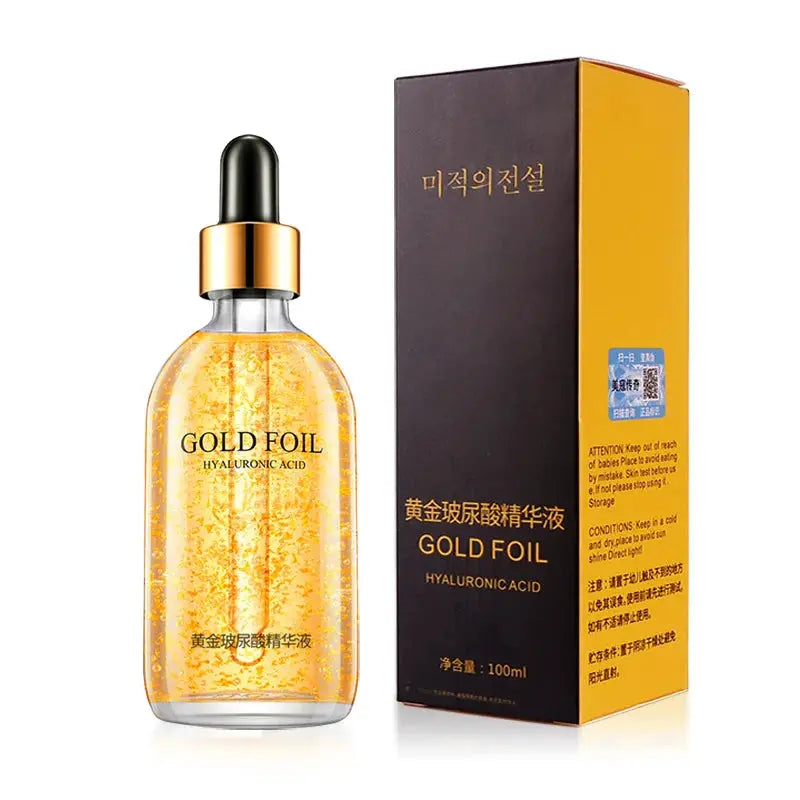 100ml 24K Gold Hyaluronic Acid Nicotinamide Face Serum for Anti Aging Firming and Brightening Skin Care