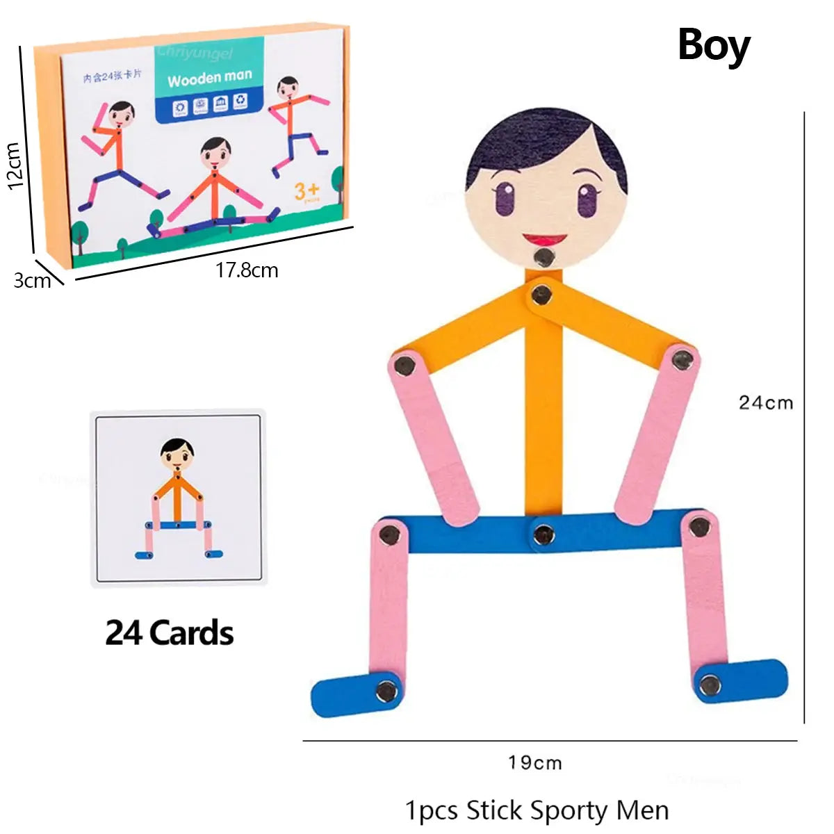 Montessori DIY Puzzle Toy Board For Preschoolers Ages Three To Six Sporty Theme Fine Motor Skills Educational Game