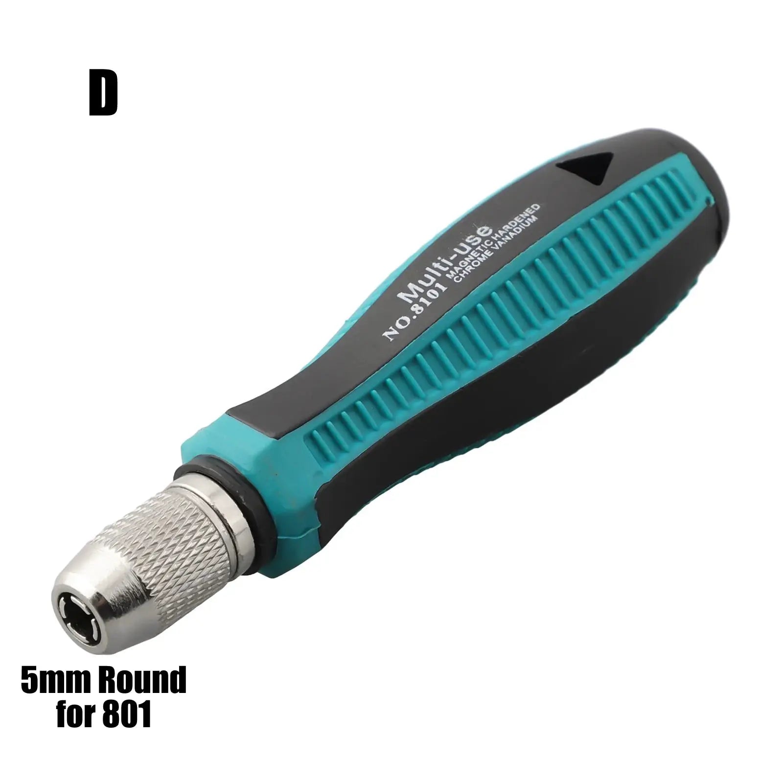 Magnetic Self Locking Screwdriver Handle Multi Size Adapters 6.35mm 4mm Hex 5mm Round Bits Holder