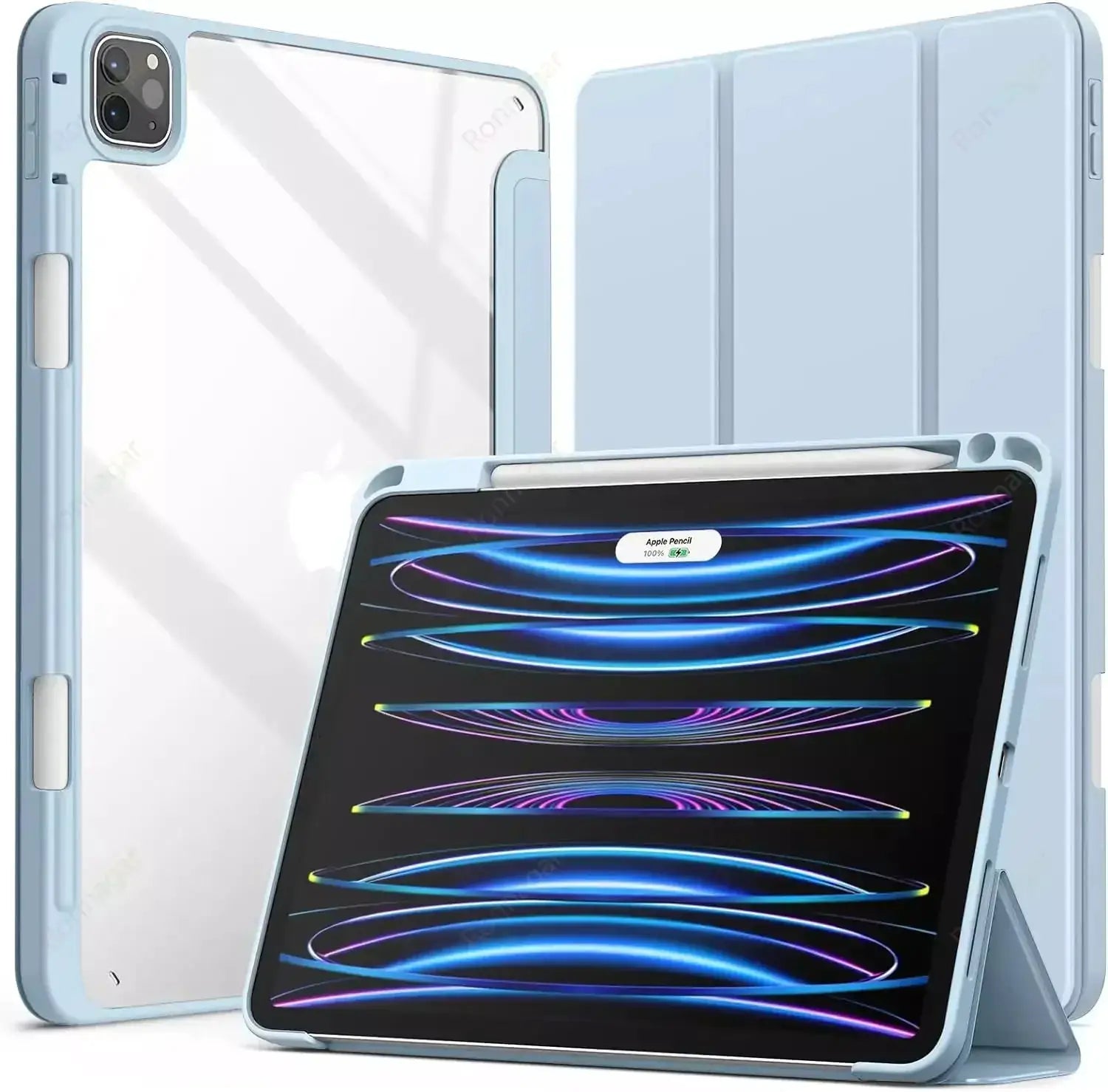 All iPad Models Smart Case With Auto Wake Sleep For Air And Pro Series 2013 Through 2026 Protection Shockproof Dustproof