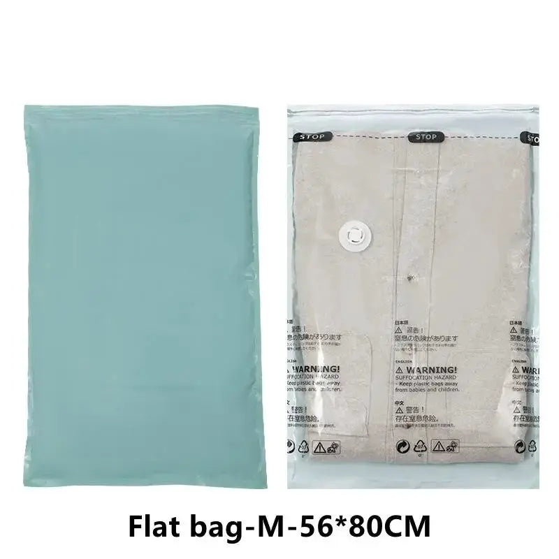 Large No Pump Vacuum Storage Bags For Clothes And Blankets Compression Bags With Travel Accessories And Rapid Exhaust Moisture Proof