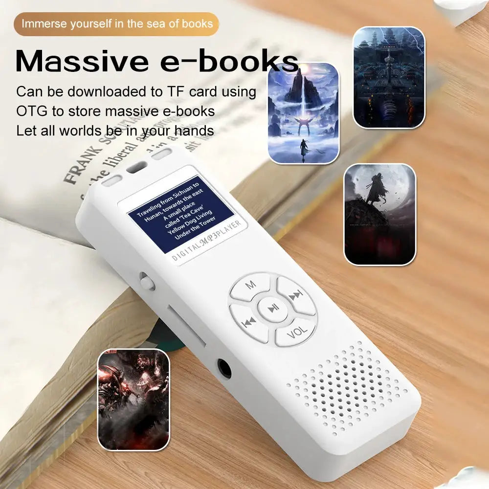 Mini Digital Voice Recorder With MP3 Player And FM Radio HiFi Sound Quality Compact Portable Recorder For Travel