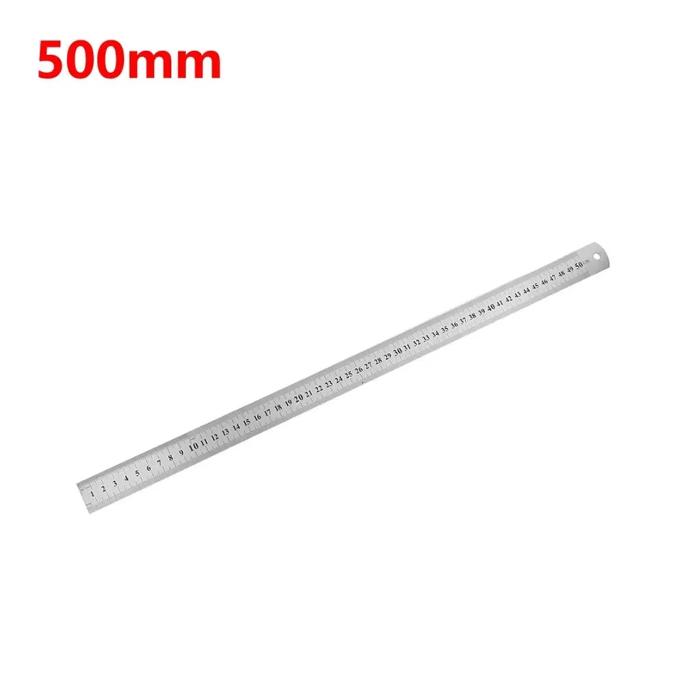 Metal Scale Stainless Steel Straight Ruler 150mm and 500mm for Drafting Measuring Office and School Supplies