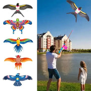 Cartoon Eagle Kids Foldable Mini Plastic Toy Outdoor Flying Kite For Fun And Active Play
