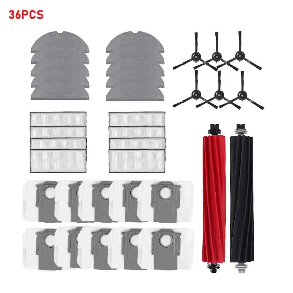 Windninja Compatible Roborock S8 S8 Plus S8 Pro Ultra Main Brush Side Brush HEPA Filter Mop Cloths Dust Bags Kit