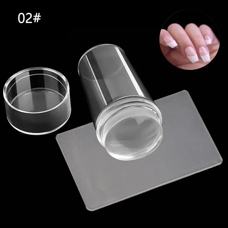 FUMOSIK French Manicure Stamping Kit - Simples Market