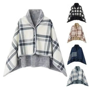 CozyNest Flannel Shawl Blanket Wearable Soft Cotton Polyester Blend For Office Warmth Travel And Home Use Casual Style